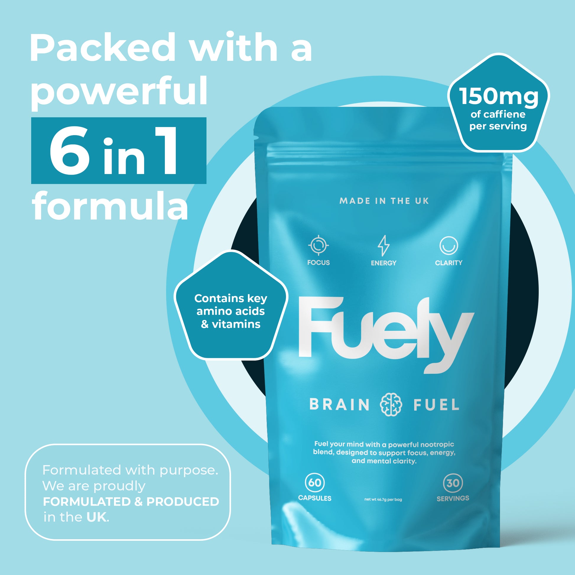 Fuely - Brain Fuel - 60 Capsules