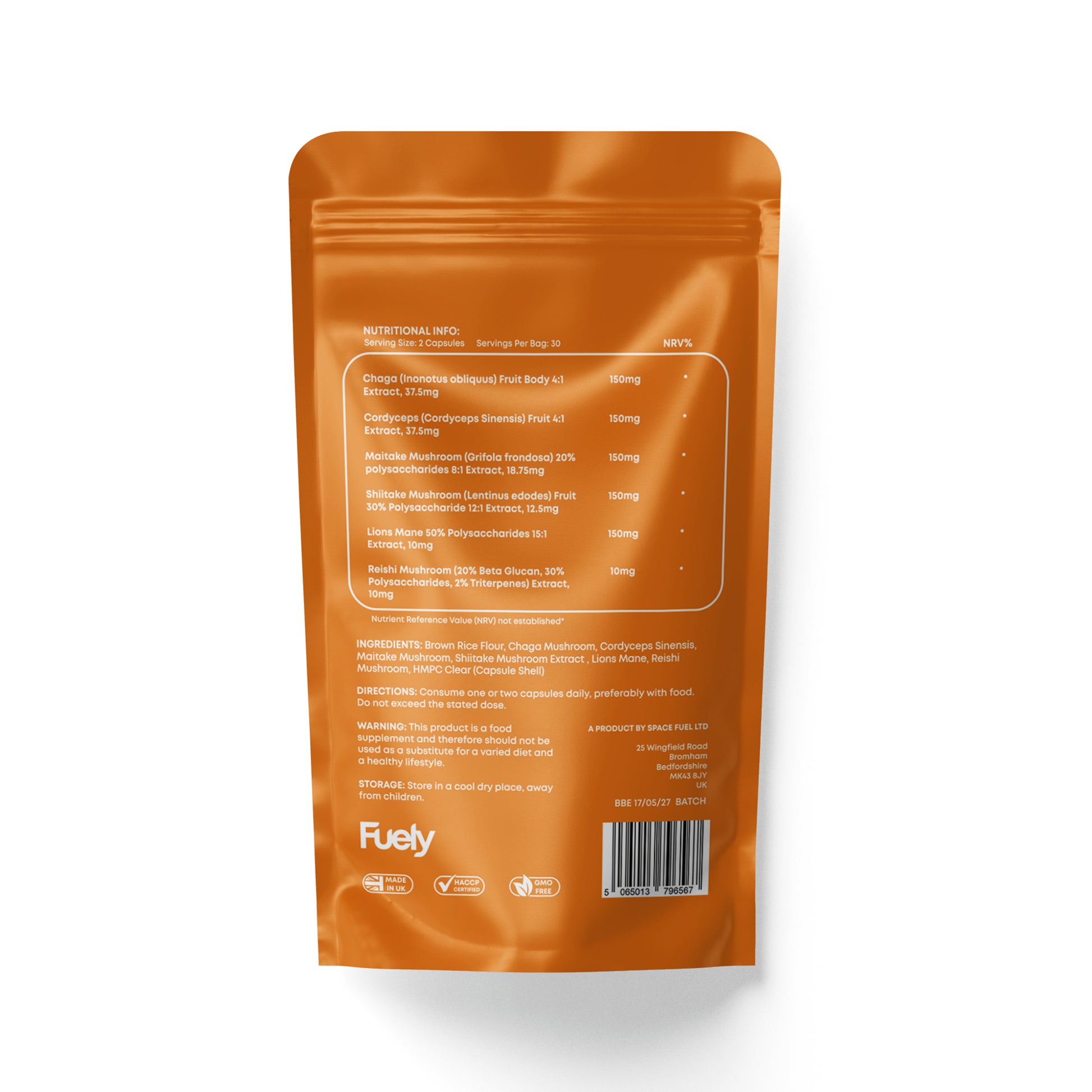 Fuely - Shroom Fuel - 60 Capsules